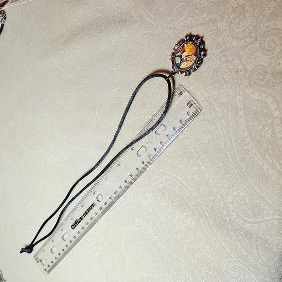 NEW! Handmade glass pendant, genuine Swarovski crystals. Halloween witch! 🎃 😍 - Picture 5 of 8